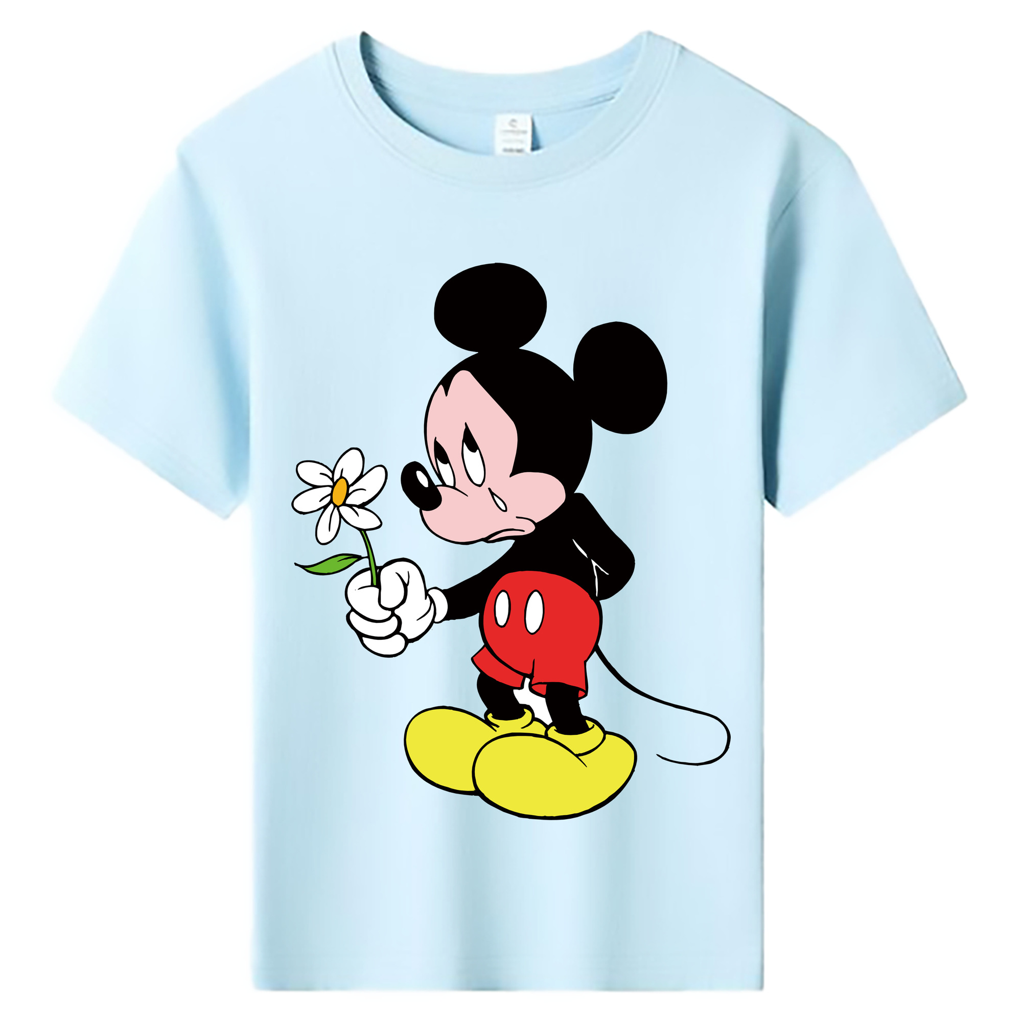ミッキーマウス Mickey Mouse 綿100％キッズTシャツ（フロントプリント）